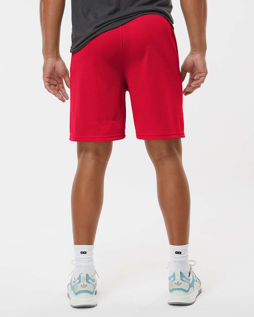 Men's Mesh 7" Shorts - OnModelBack - B89785703 - Red