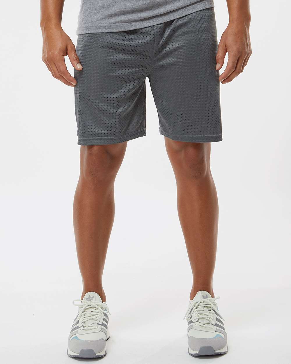 Men's Mesh 7" Shorts - OnModelFront - B89785093 - Graphite