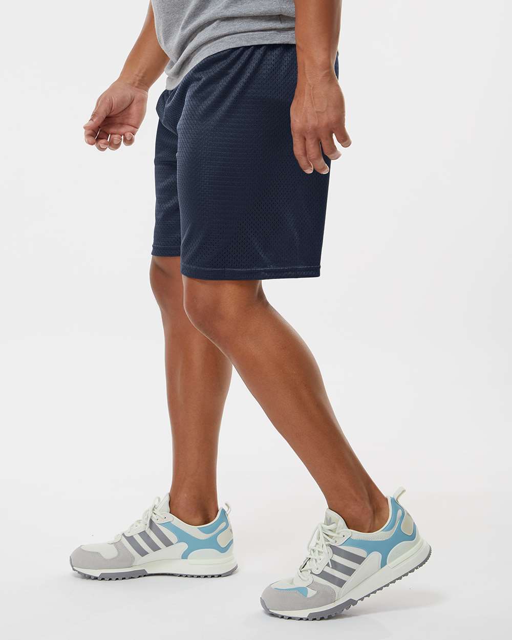 Men's Mesh 7" Shorts - OnModelSide - B89785653 - Navy