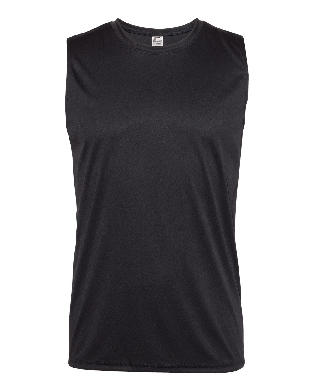 Men's Sleeveless T-Shirt - Front - B06485502 - Black