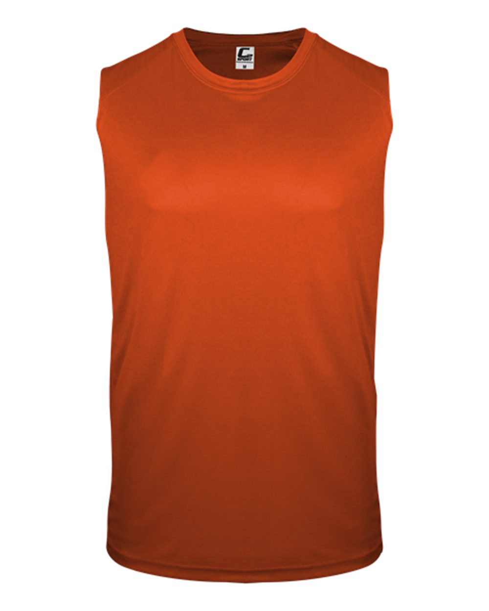 Men's Sleeveless T-Shirt - Front - B06485662 - Burnt Orange
