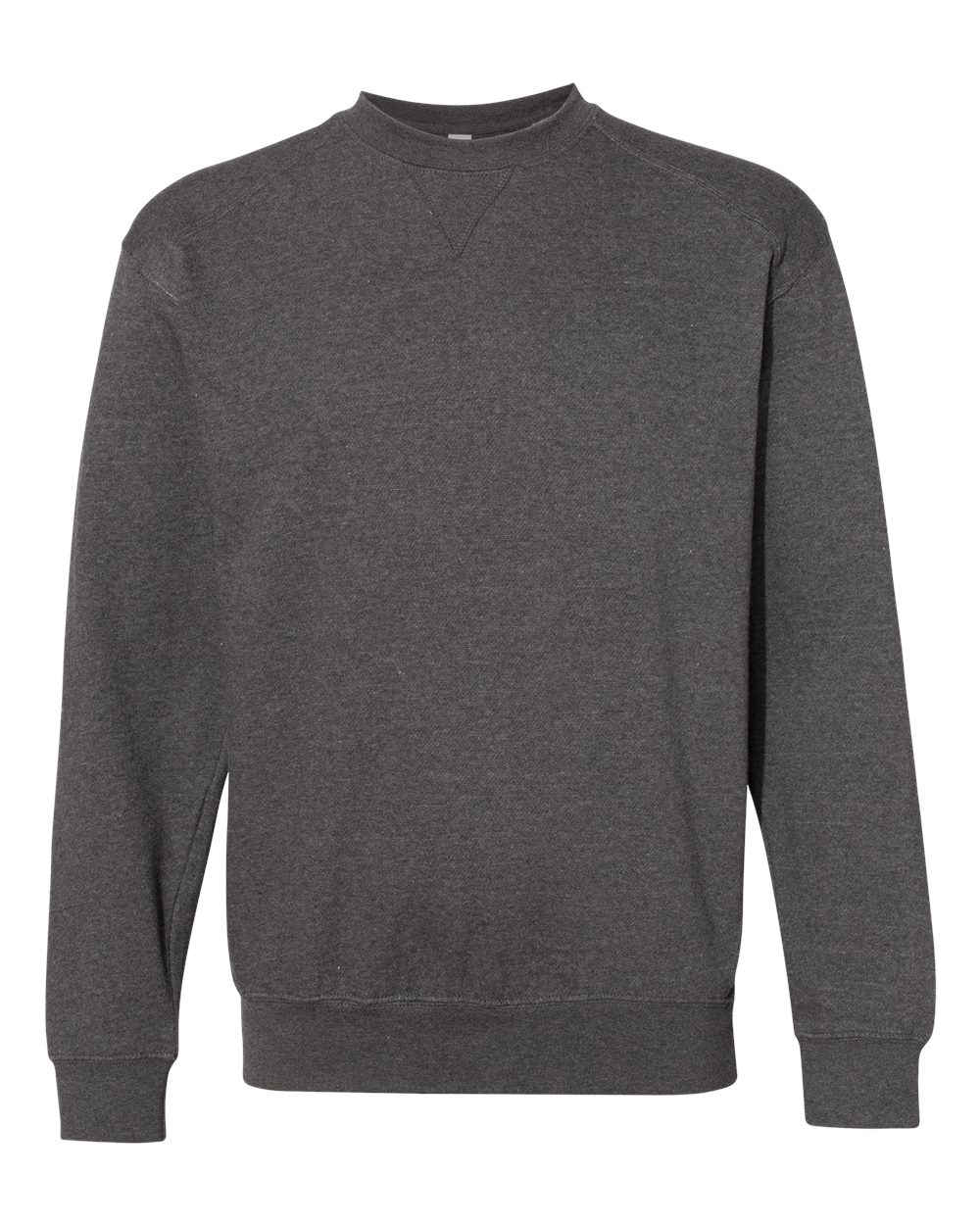 Men's Crewneck Sweatshirt - Front - B24485092 - Charcoal