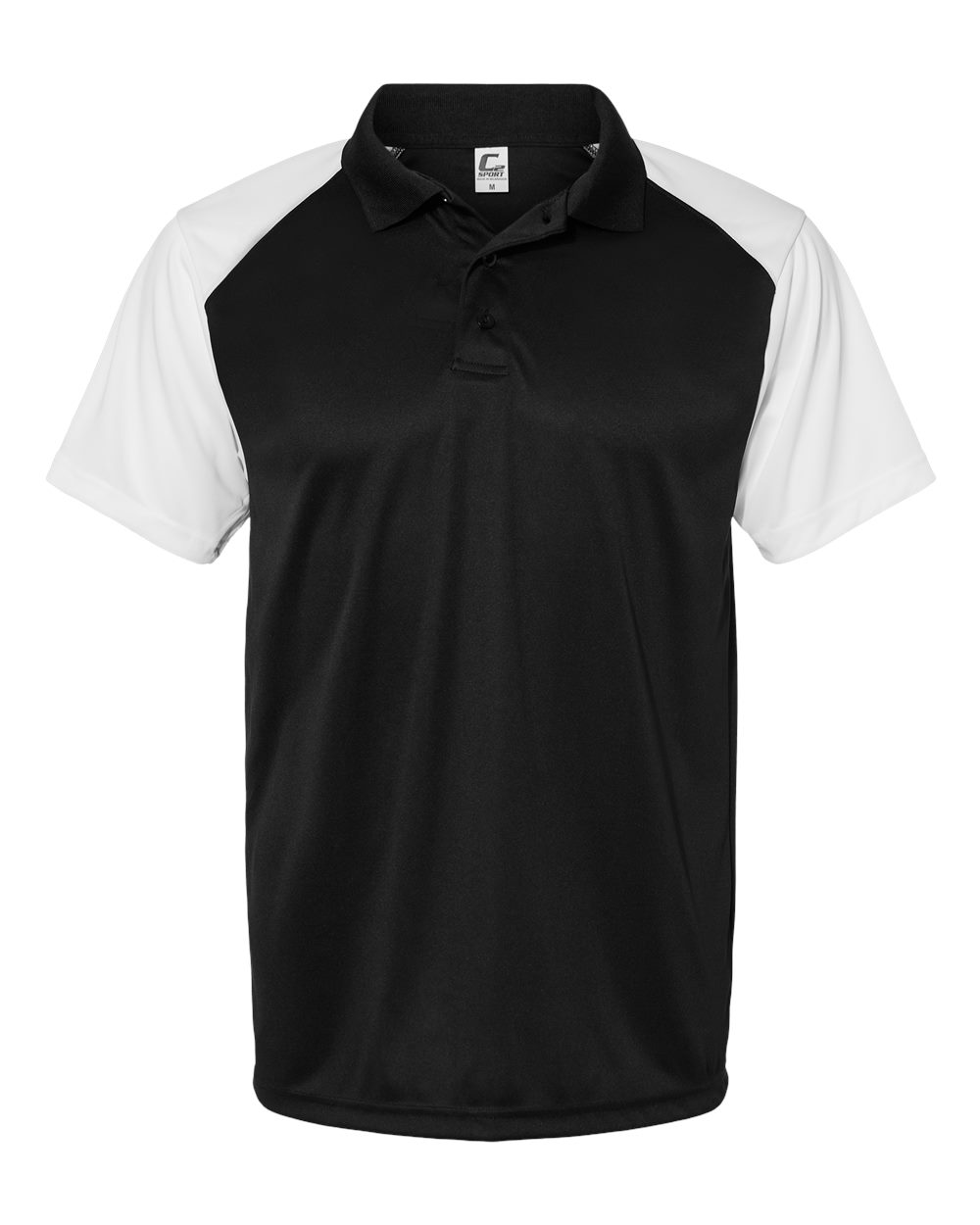 Men's Sport Polo - Front - B57685502 - Black/ White