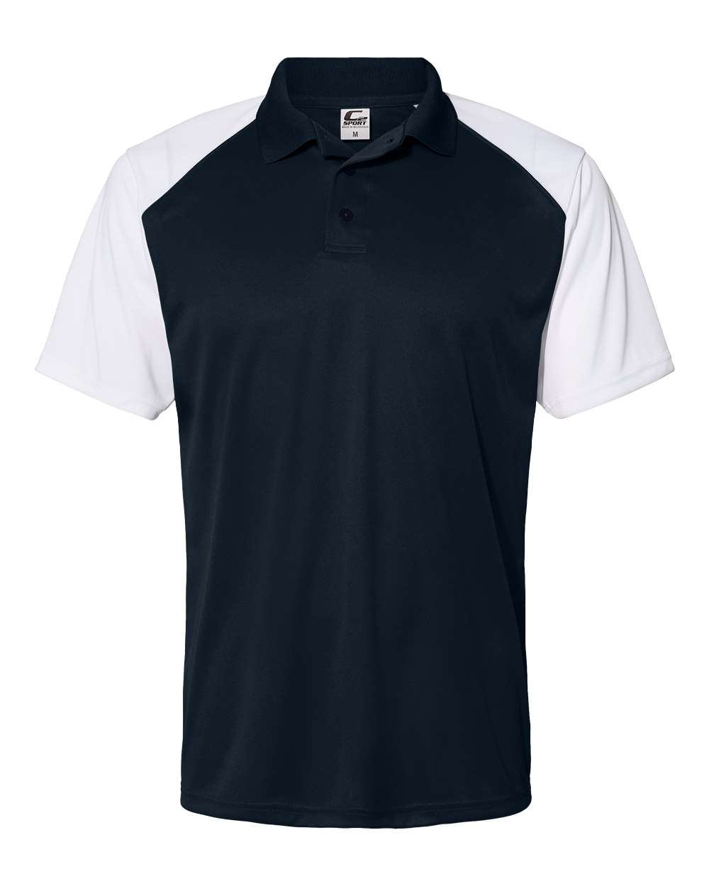 Men's Sport Polo - Front - B57685652 - Navy/ White