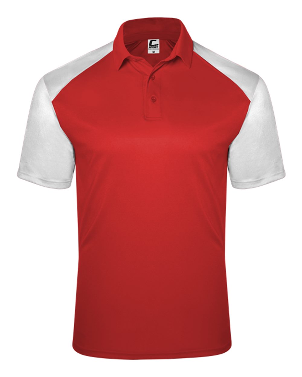 Men's Sport Polo - Front - B57685702 - Red/ White