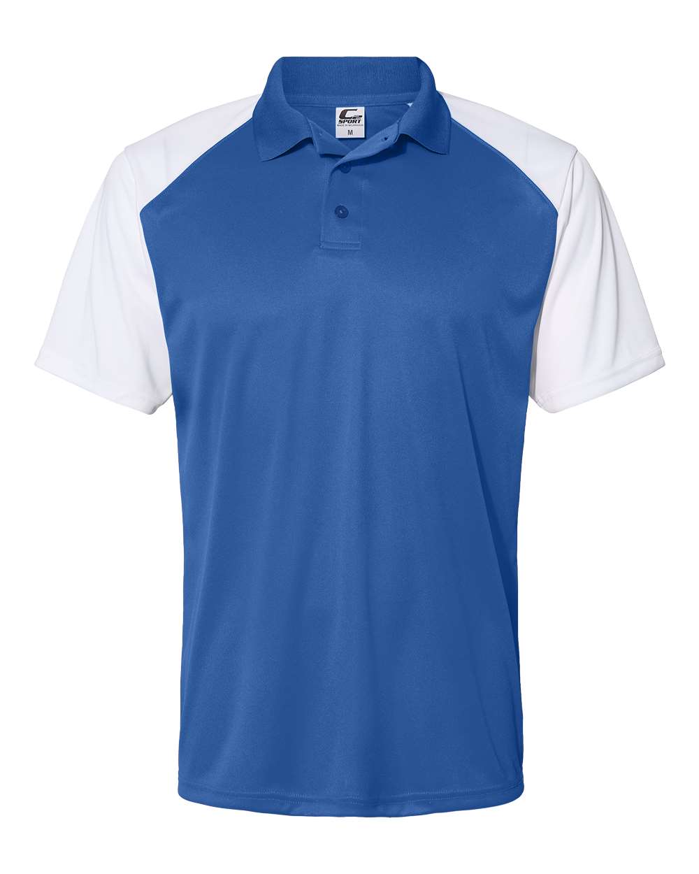 Men's Sport Polo - Front - B57685752 - Royal/ White