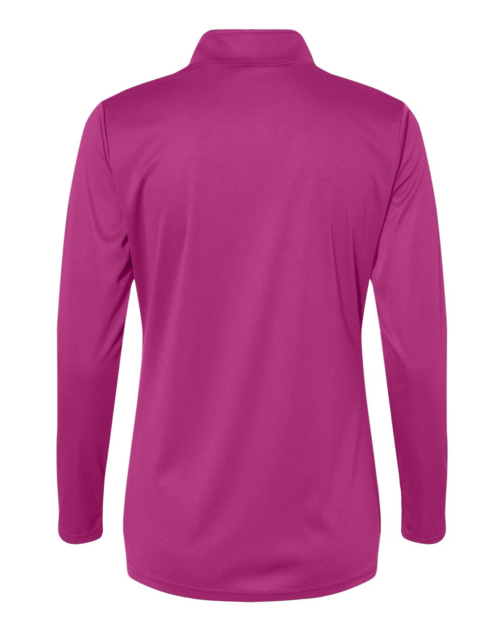 Women's Quarter-Zip Pullover - Back - B58285312 - Hot Pink