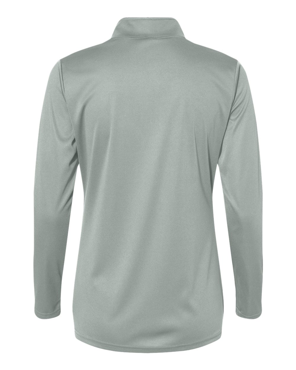 Women's Quarter-Zip Pullover - Back - B58285352 - Silver