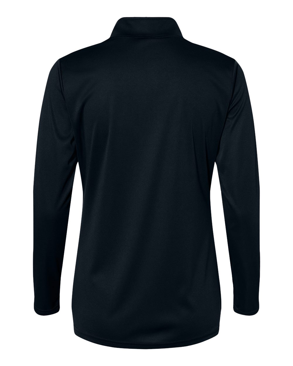 Women's Quarter-Zip Pullover - Back - B58285502 - Black
