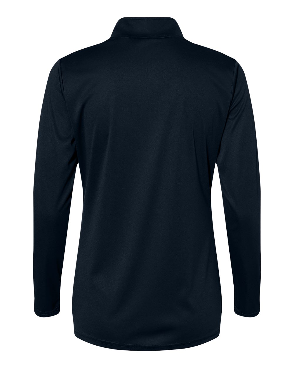 Women's Quarter-Zip Pullover - Back - B58285652 - Navy