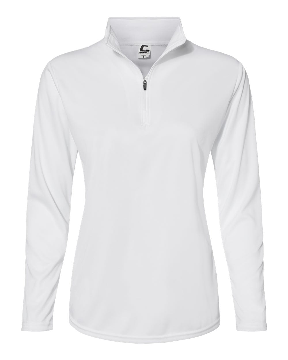 Women's Quarter-Zip Pullover - Front - B58285002 - White
