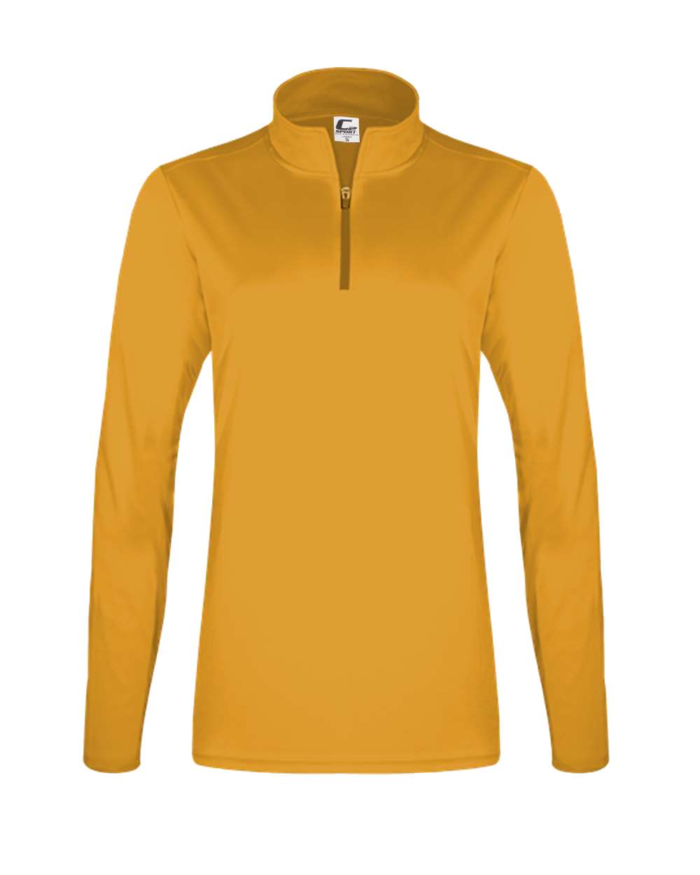 Women's Quarter-Zip Pullover - Front - B58285122 - Gold