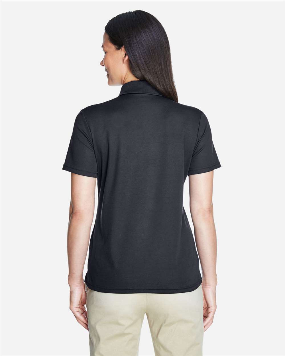 Women's Origin Performance Piqué Polo - OnModelBack - B205A7582 - Carbon