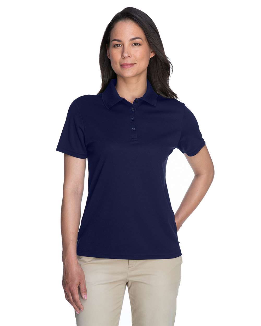 Women's Origin Performance Piqué Polo - OnModelFront - B205A7652 - Classic Navy