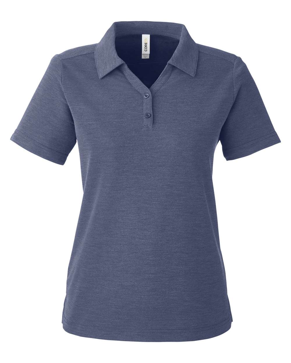 Women's Fusion ChromaSoft™ Pique Polo - Front - B280A7682 - Classic Navy Heather