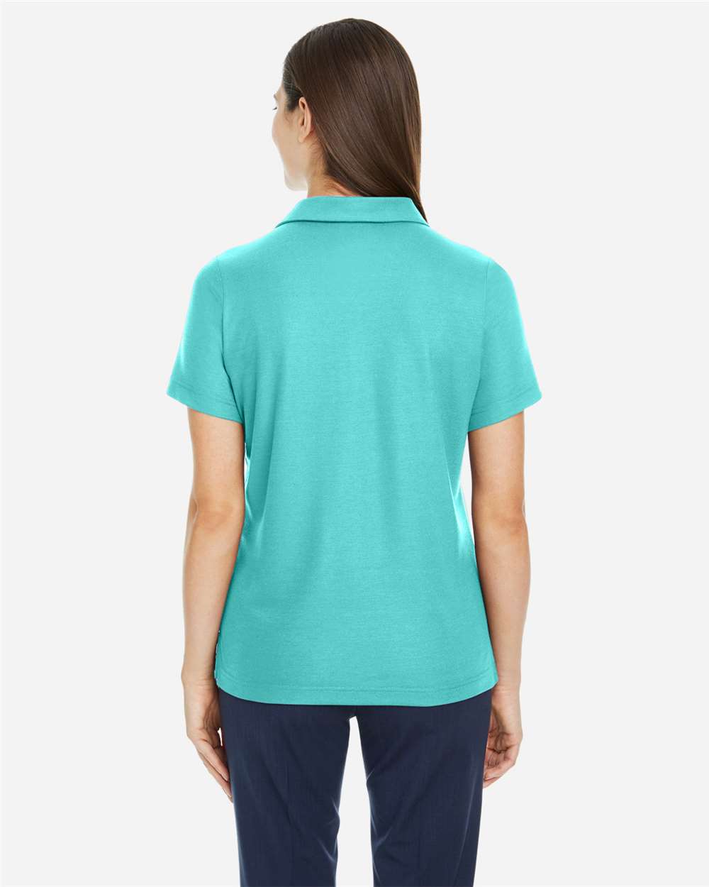 Women's Fusion ChromaSoft™ Pique Polo - OnModelBack - B280A7592 - Sea Glass