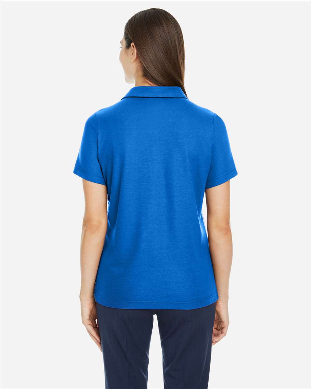 Women's Fusion ChromaSoft™ Pique Polo - OnModelBack - B280A7752 - True Royal