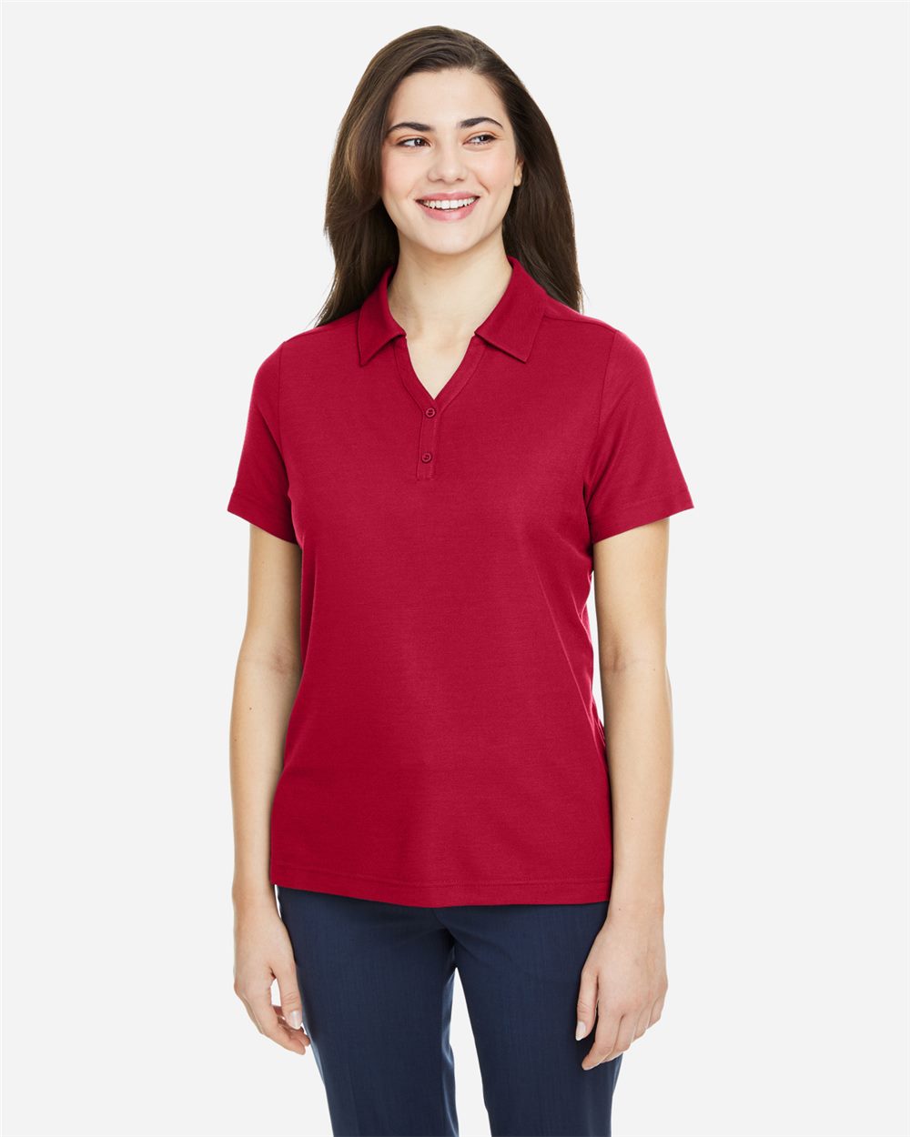 Women's Fusion ChromaSoft™ Pique Polo - styleImage