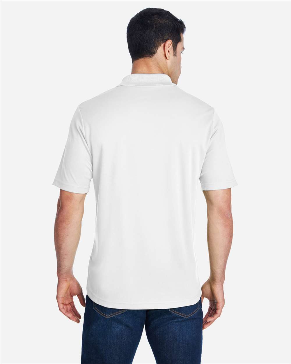 Men's Origin Performance Piqué Polo - OnModelBack - B221A7002 - White