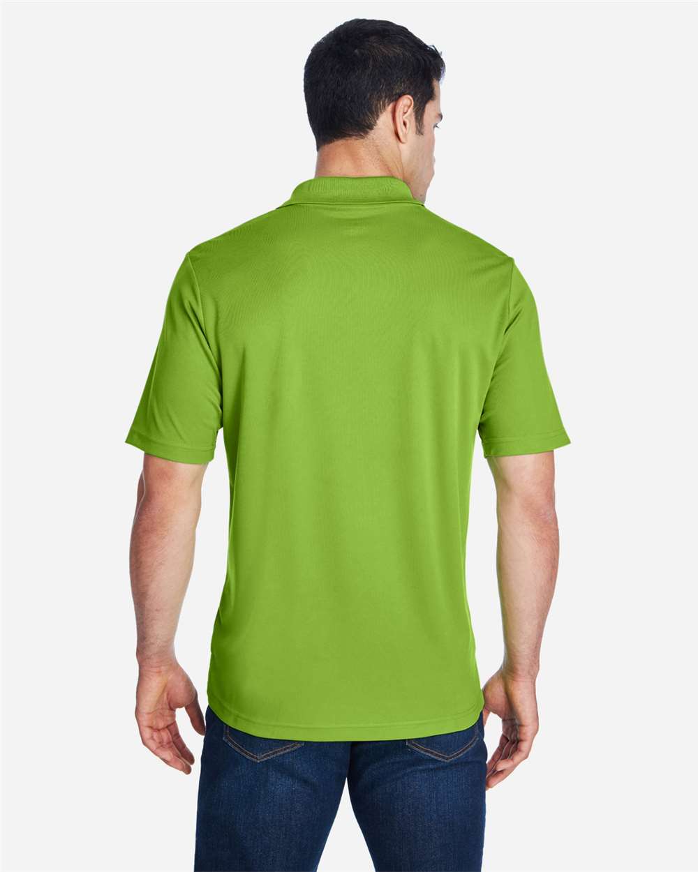 Men's Origin Performance Piqué Polo - OnModelBack - B221A7172 - Acid Green