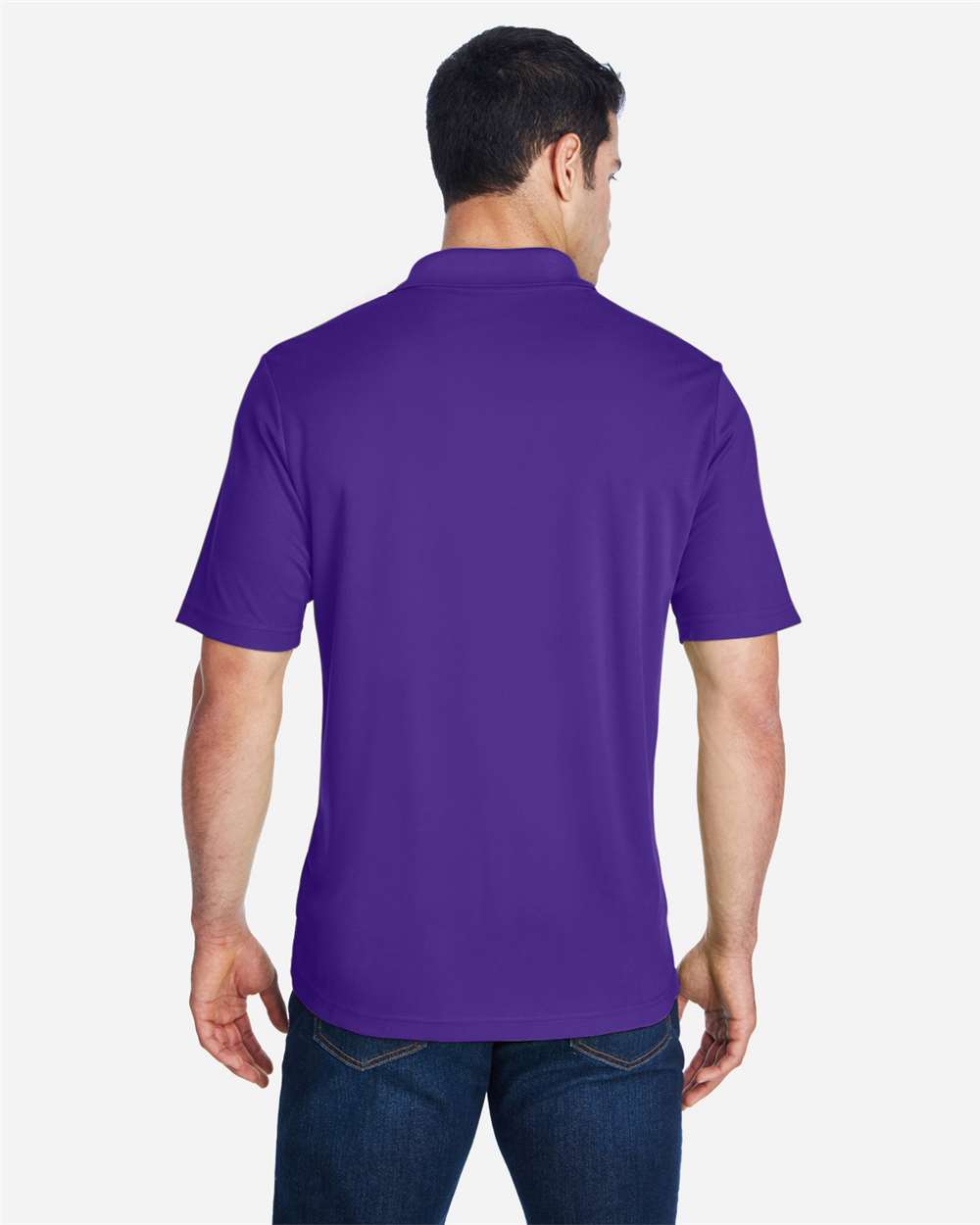 Men's Origin Performance Piqué Polo - OnModelBack - B221A7672 - Campus Purple