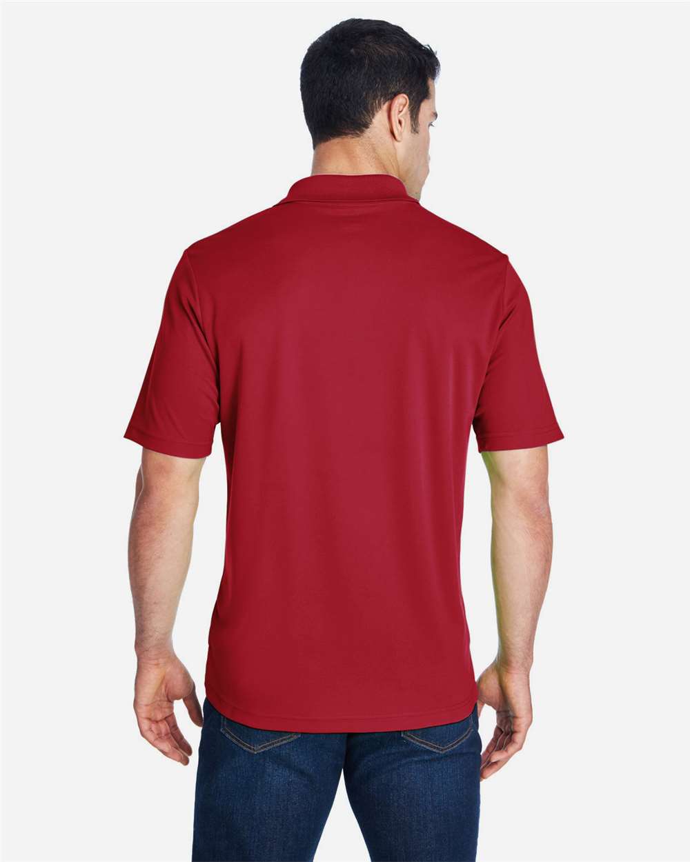 Men's Origin Performance Piqué Polo - OnModelBack - B221A7702 - Classic Red