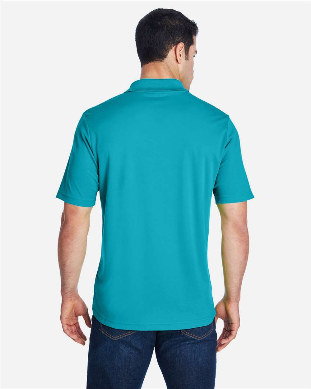 Men's Origin Performance Piqué Polo - OnModelBack - B221A7992 - Clear Teal