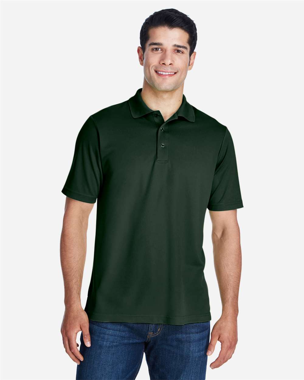 Men's Origin Performance Piqué Polo - OnModelFront - B221A7542 - FOREST