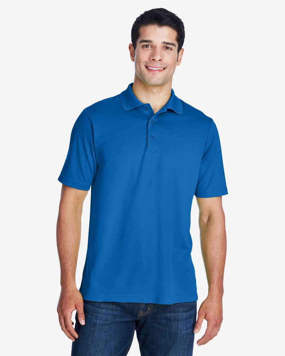 Men's Origin Performance Piqué Polo - OnModelFront - B221A7752 - True Royal