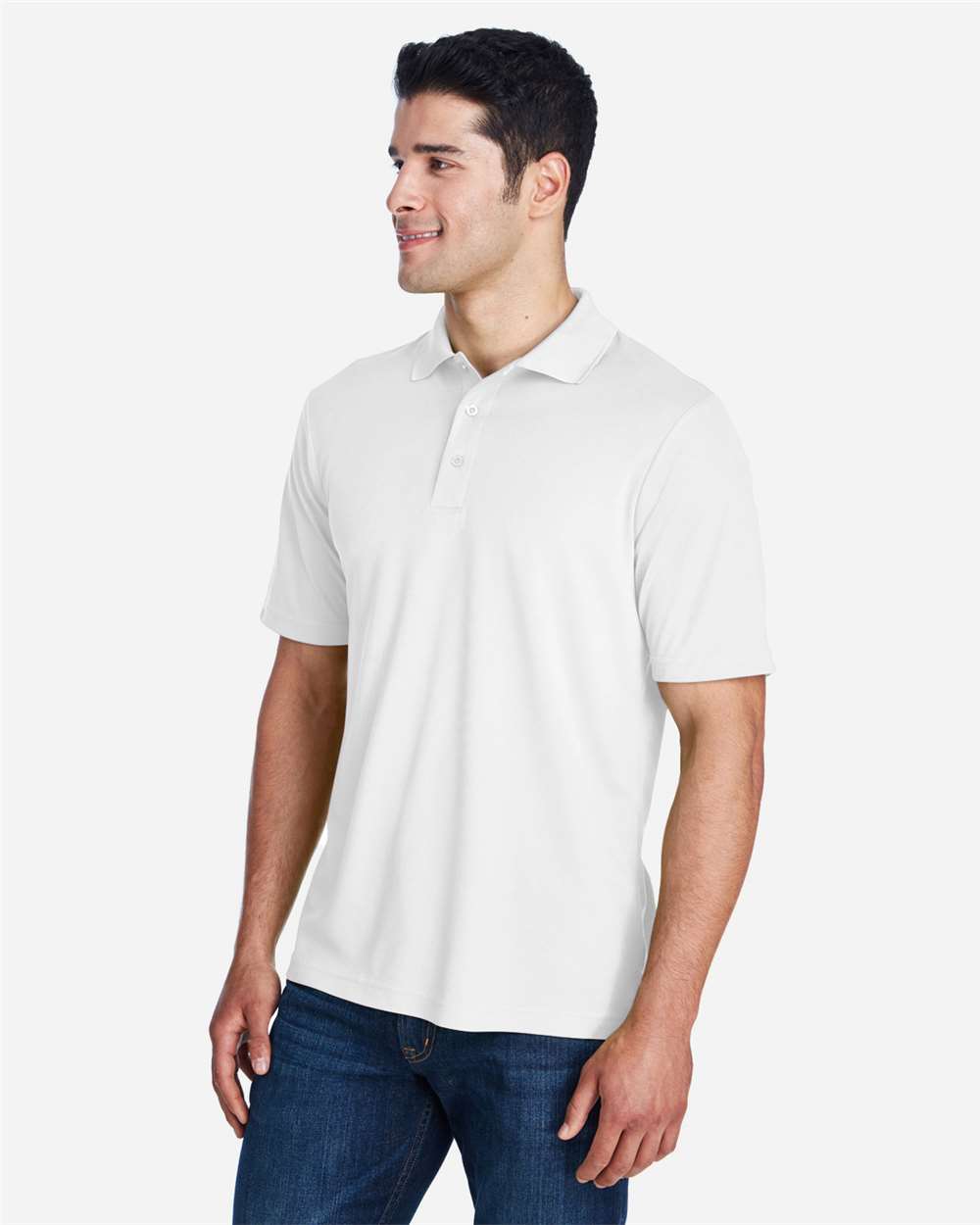 Men's Origin Performance Piqué Polo - OnModelSide - B221A7002 - White