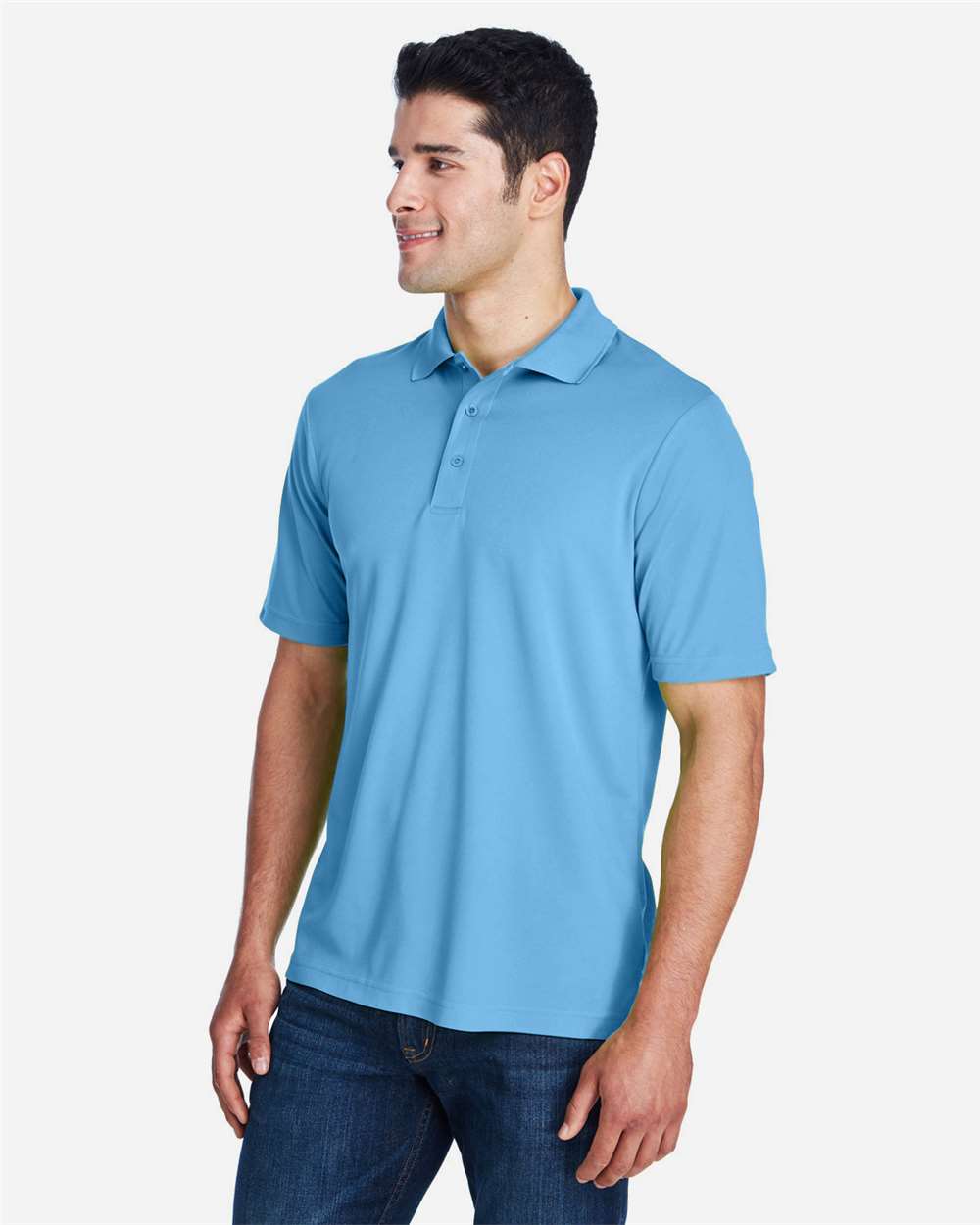 Men's Origin Performance Piqué Polo - OnModelSide - B221A7262 - Columbia Blue
