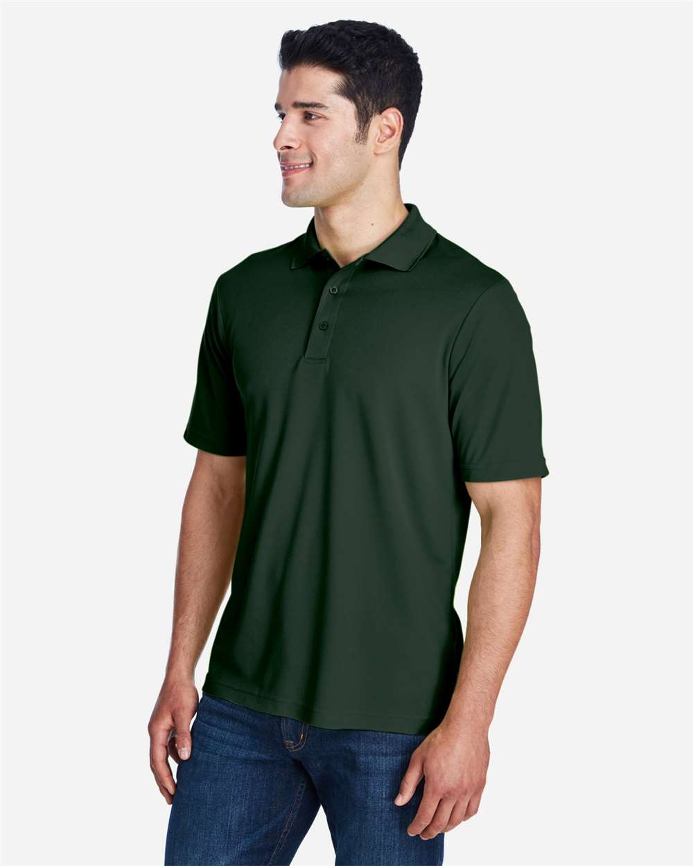 Men's Origin Performance Piqué Polo - OnModelSide - B221A7542 - FOREST