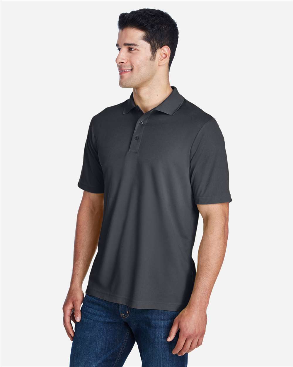 Men's Origin Performance Piqué Polo - OnModelSide - B221A7582 - Carbon