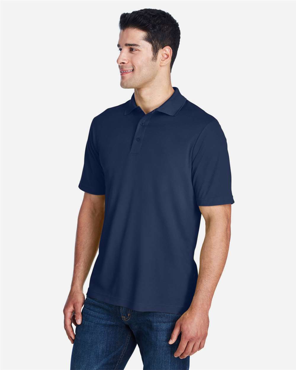 Men's Origin Performance Piqué Polo - OnModelSide - B221A7652 - Classic Navy