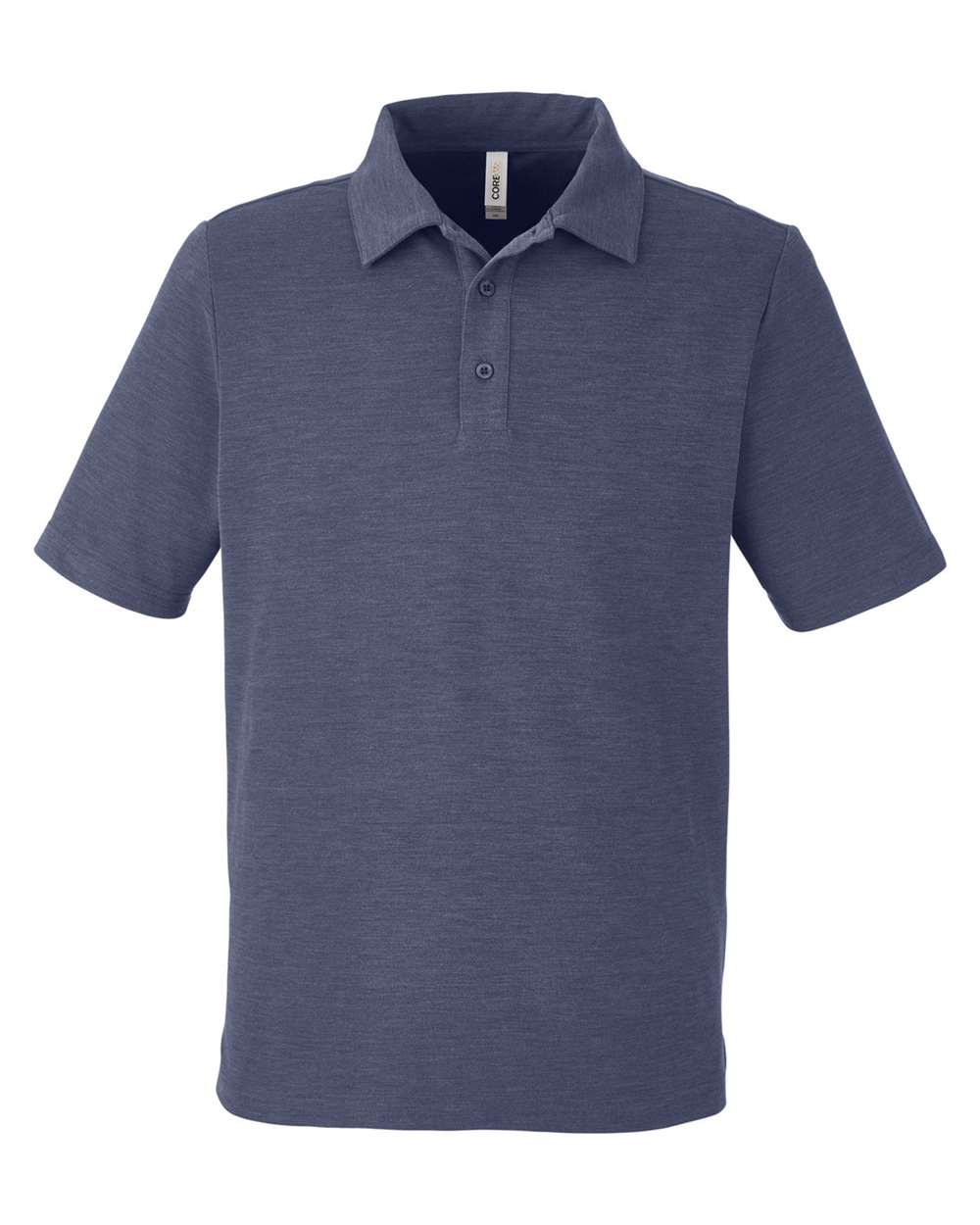 Men's Fusion ChromaSoft™ Pique Polo - Front - B275A7113 - Classic Navy Heather