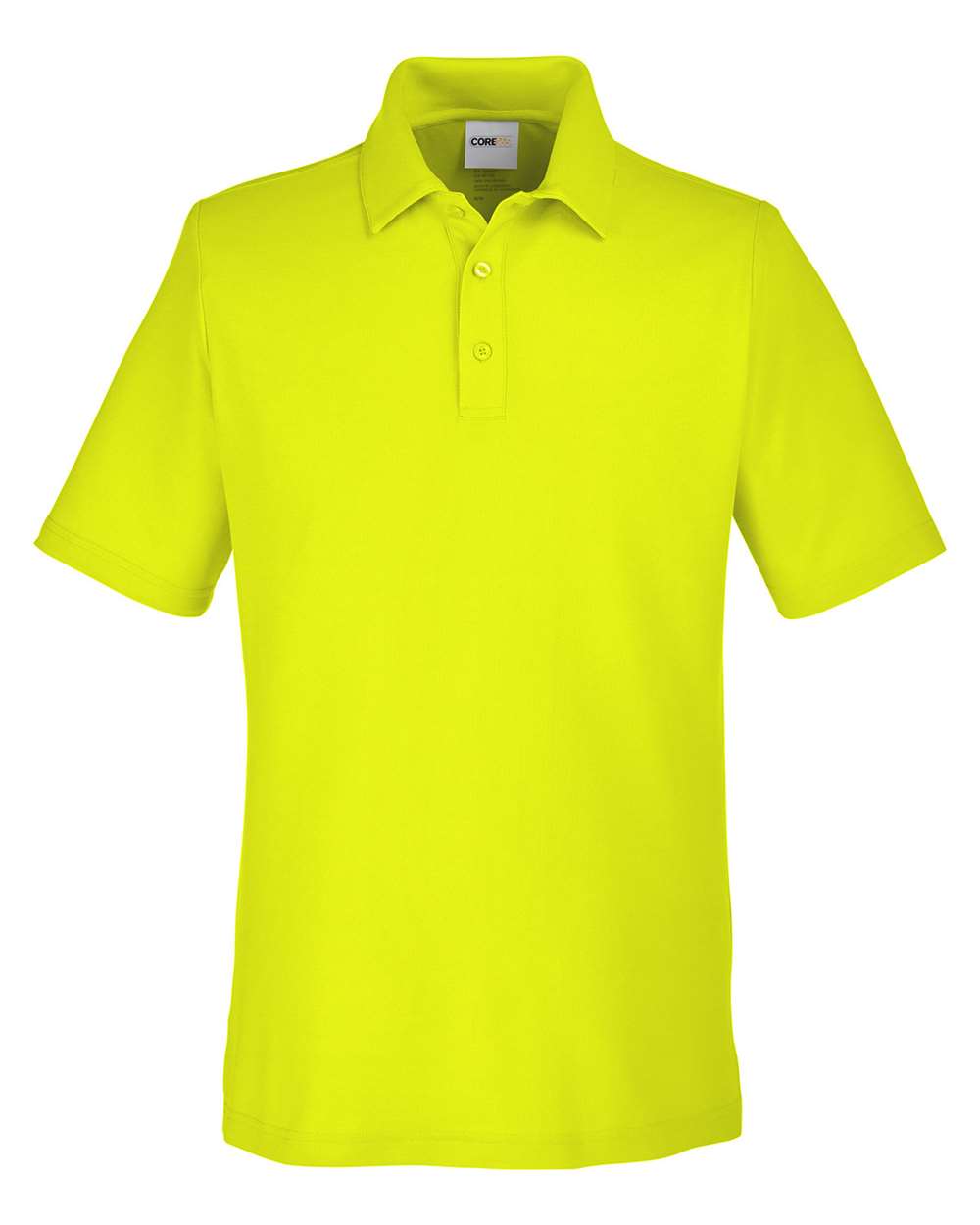 Men's Fusion ChromaSoft™ Pique Polo - Front - B275A7163 - Safety Yellow