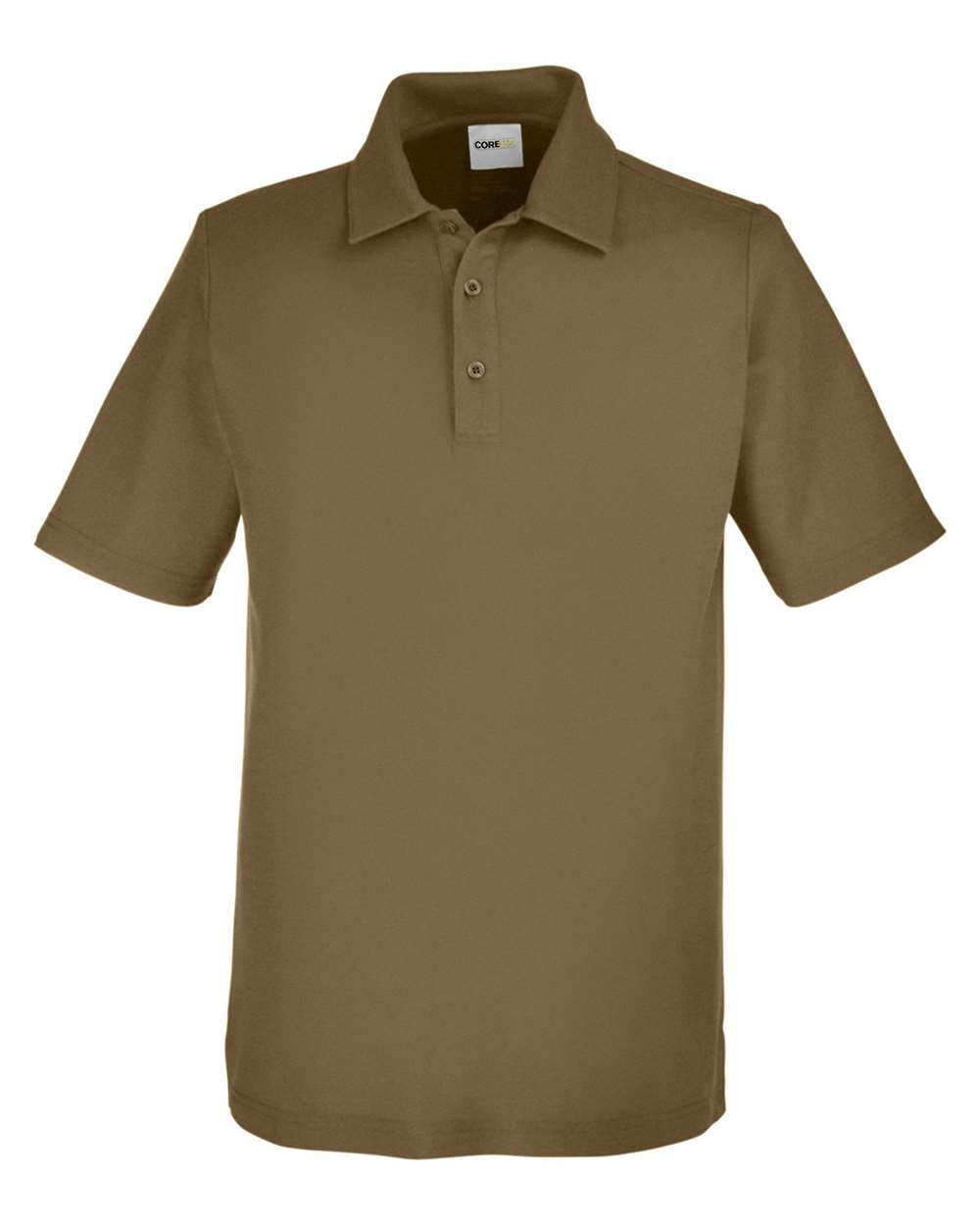 Men's Fusion ChromaSoft™ Pique Polo - Front - B275A7553 - Coyote Brown