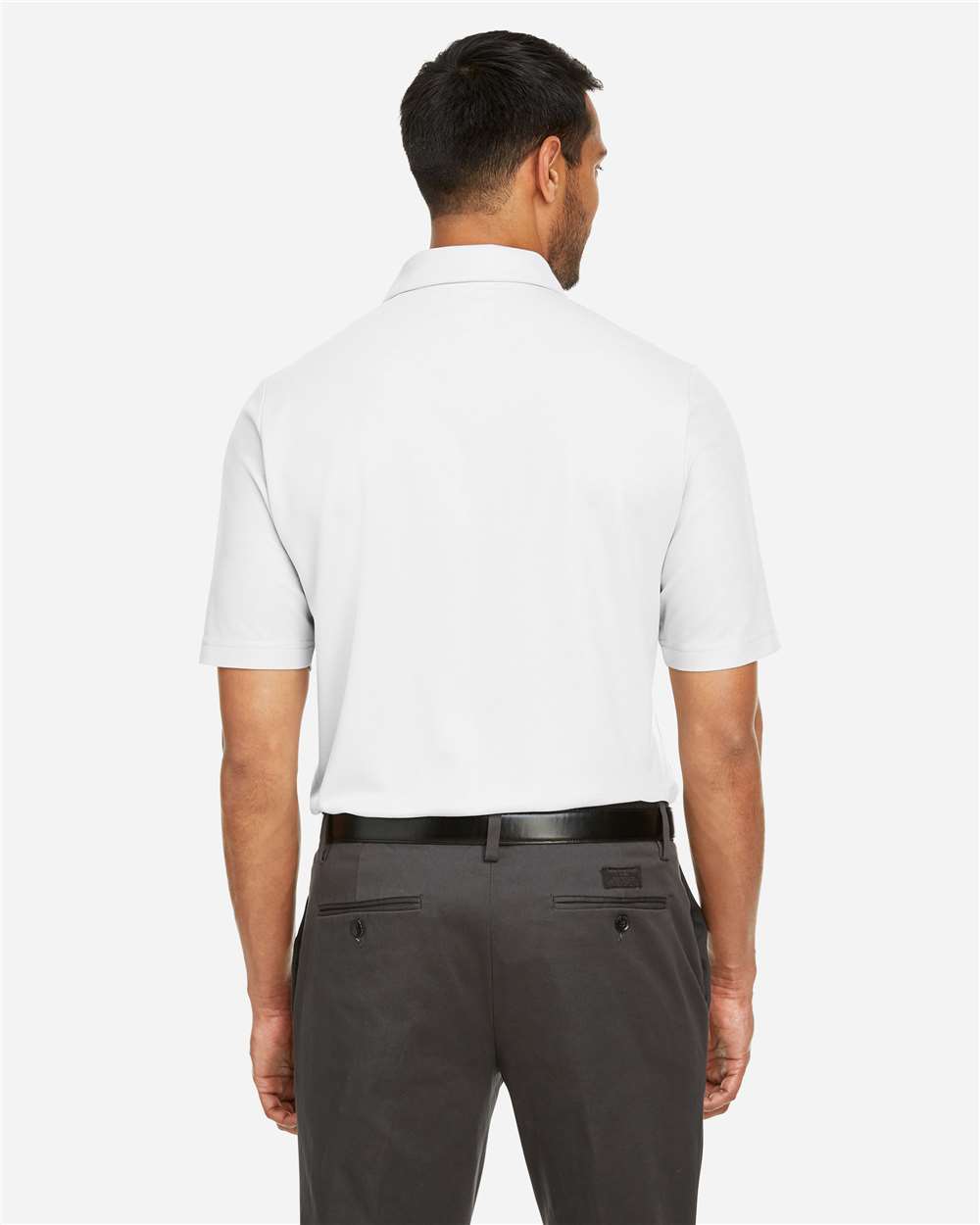 Men's Fusion ChromaSoft™ Pique Polo - OnModelBack - B275A7003 - White