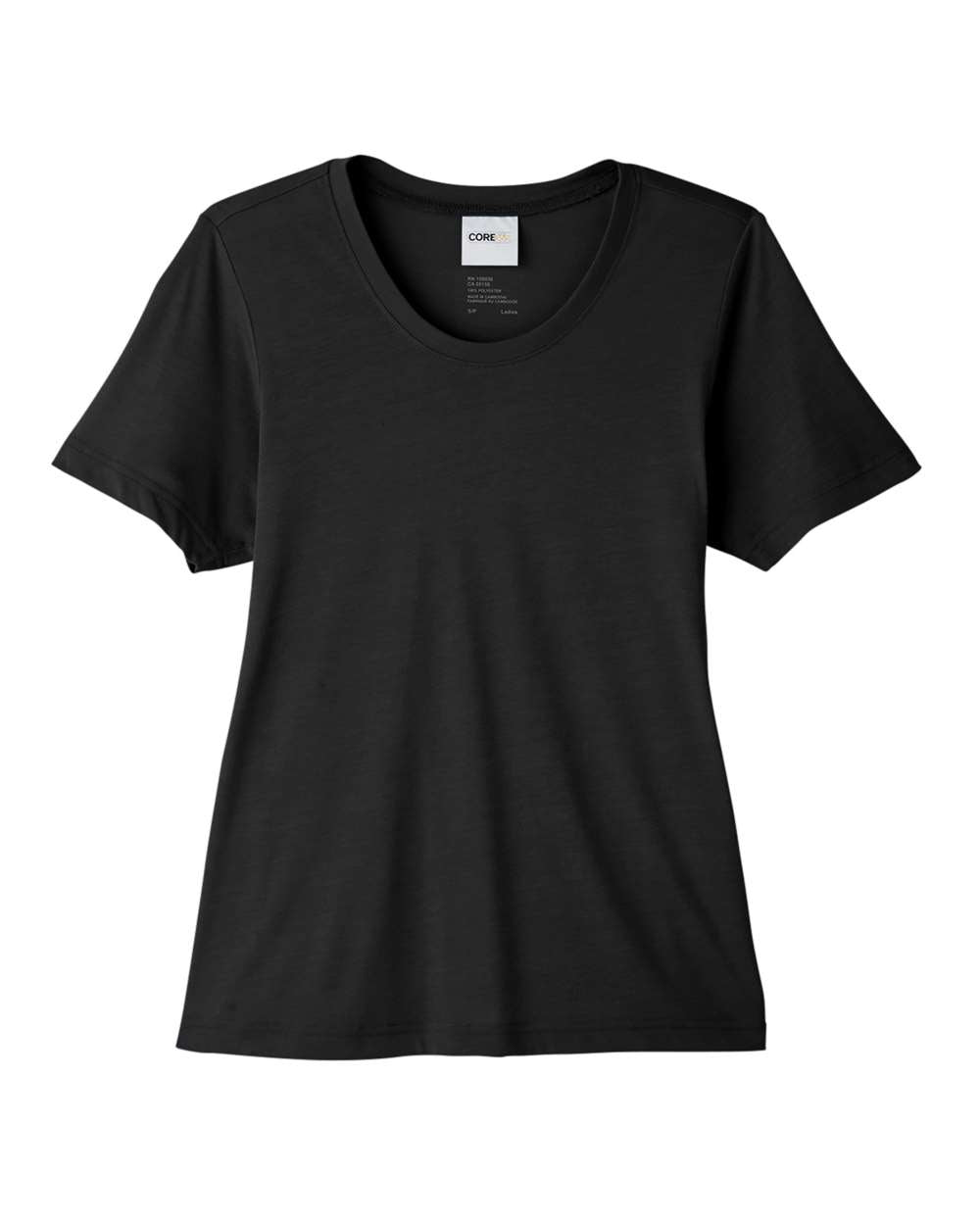 Women's Fusion ChromaSoft™ Performance T-Shirt - Front - B273A7502 - Black