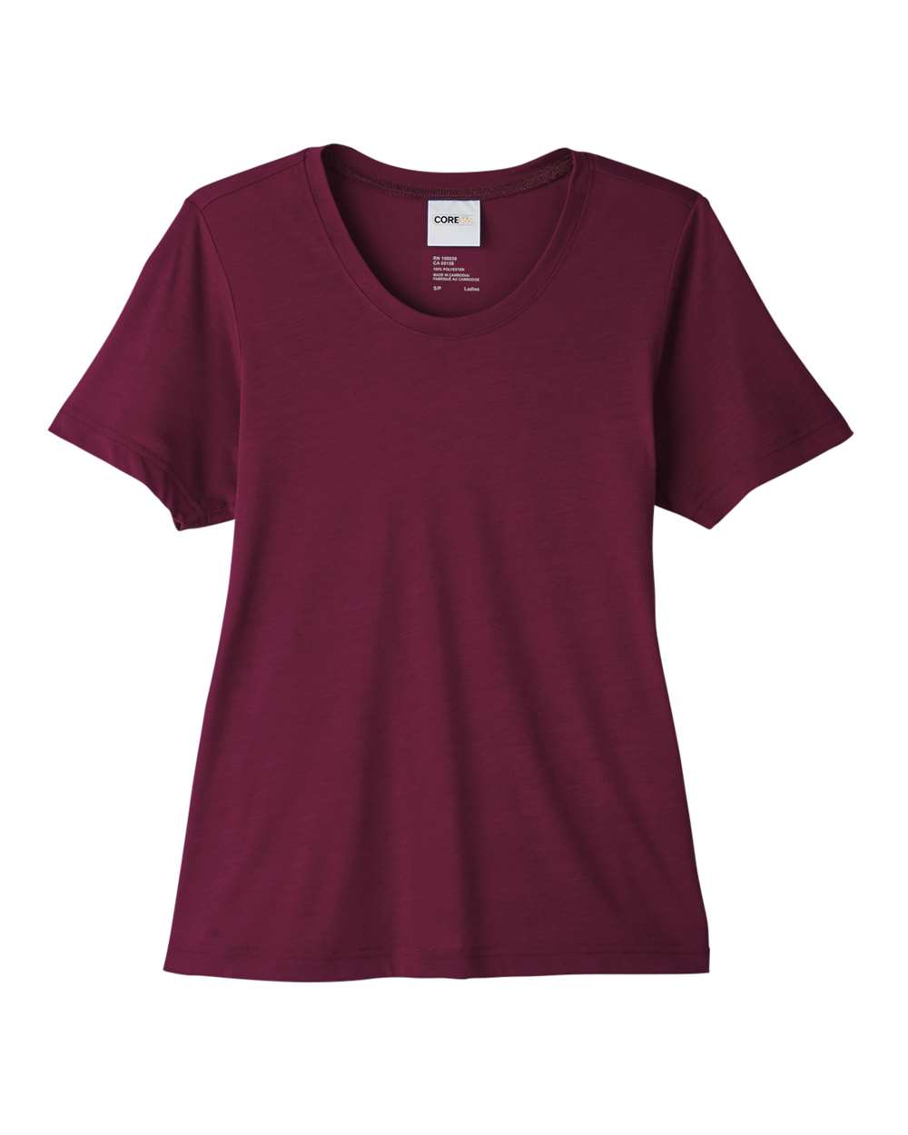 Women's Fusion ChromaSoft™ Performance T-Shirt - Front - B273A7532 - Burgundy