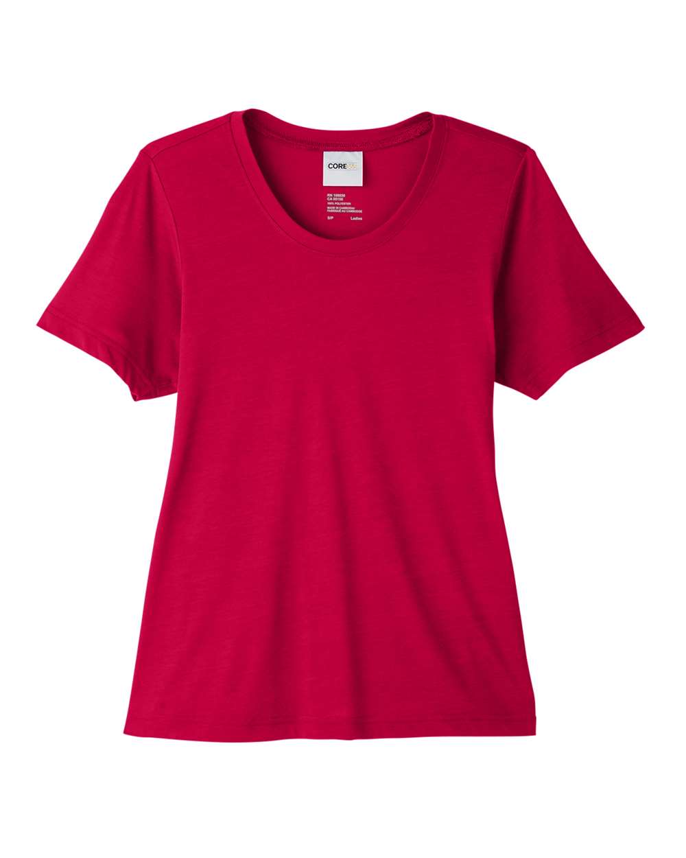 Women's Fusion ChromaSoft™ Performance T-Shirt - Front - B273A7702 - Classic Red