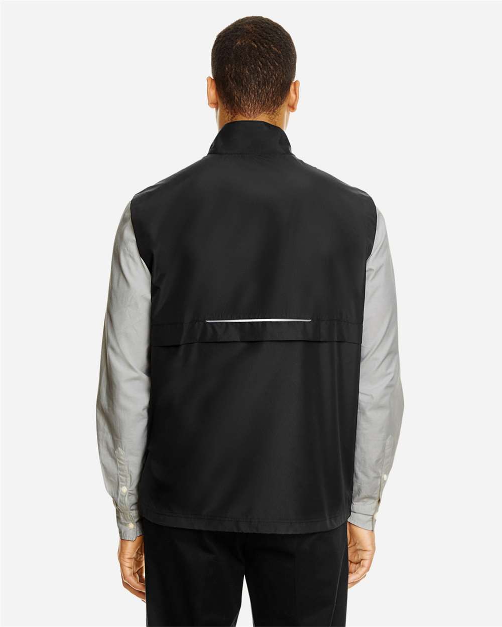 Men's Techno Lite Unlined Vest - OnModelBack - B301A7503 - Black