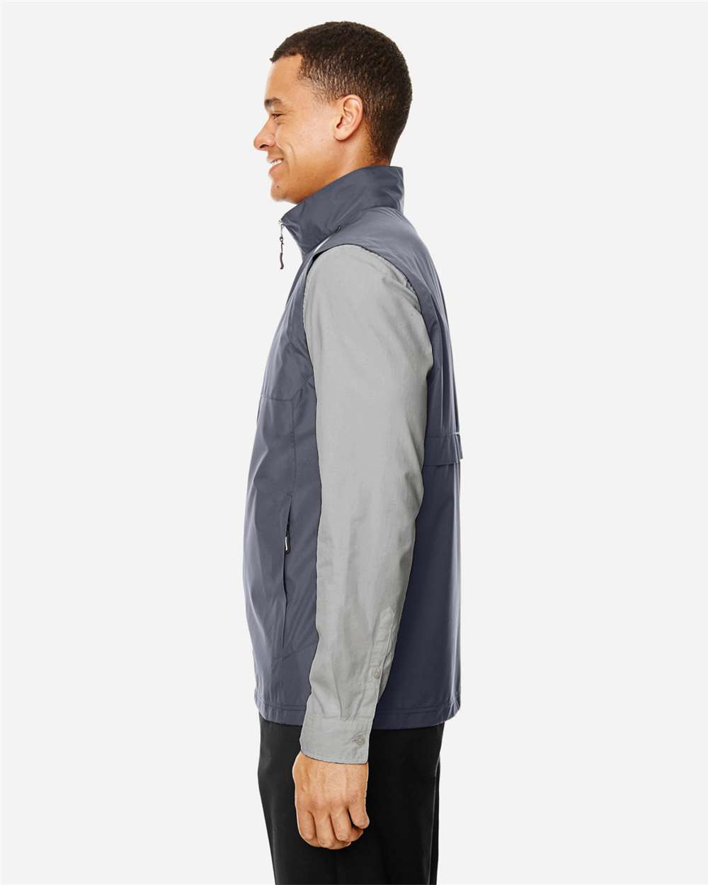 Men's Techno Lite Unlined Vest - OnModelSide - B301A7583 - Carbon