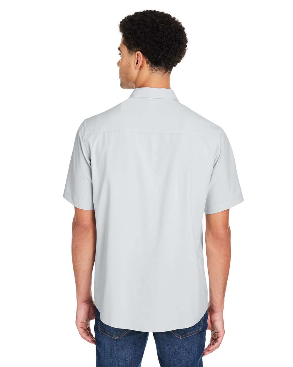 Men's Ultra UVP® Marina Shirt - OnModelBack - B290A7353 - Platinum