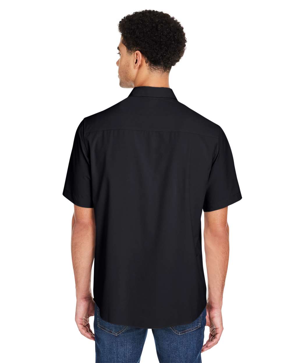 Men's Ultra UVP® Marina Shirt - OnModelBack - B290A7503 - Black