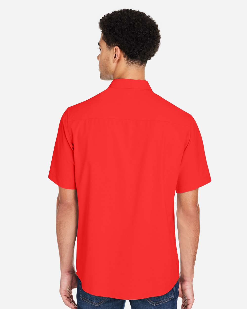Men's Ultra UVP® Marina Shirt - OnModelBack - B290A7703 - Marina Red