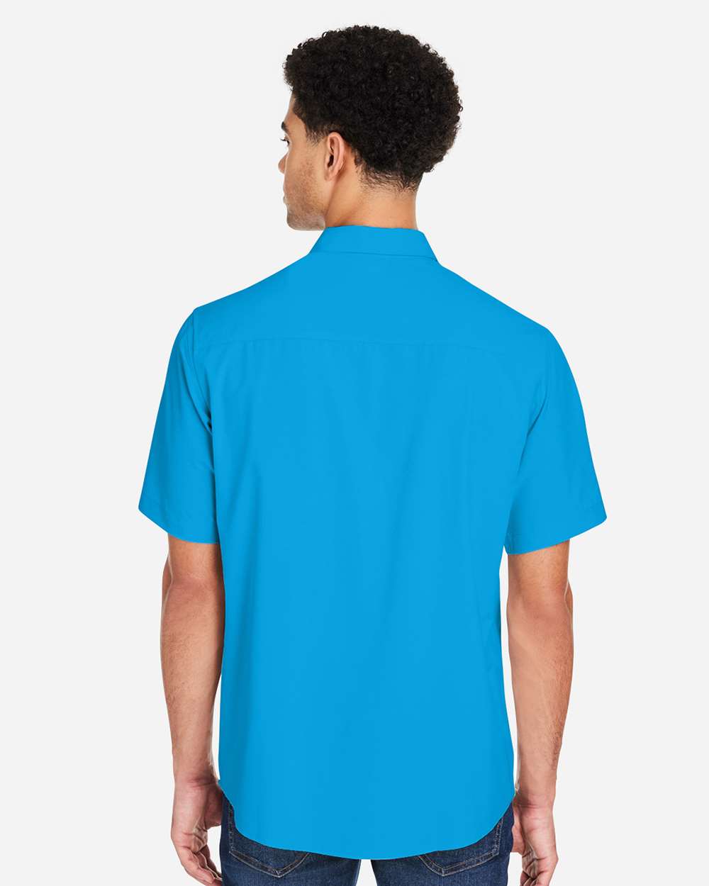 Men's Ultra UVP® Marina Shirt - OnModelBack - B290A7763 - Electric Blue