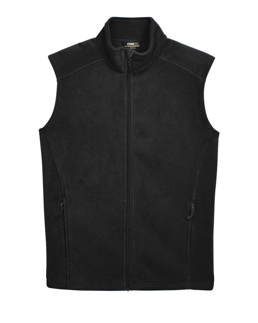 Men's Journey Fleece Vest - Front - B235A7503 - Black