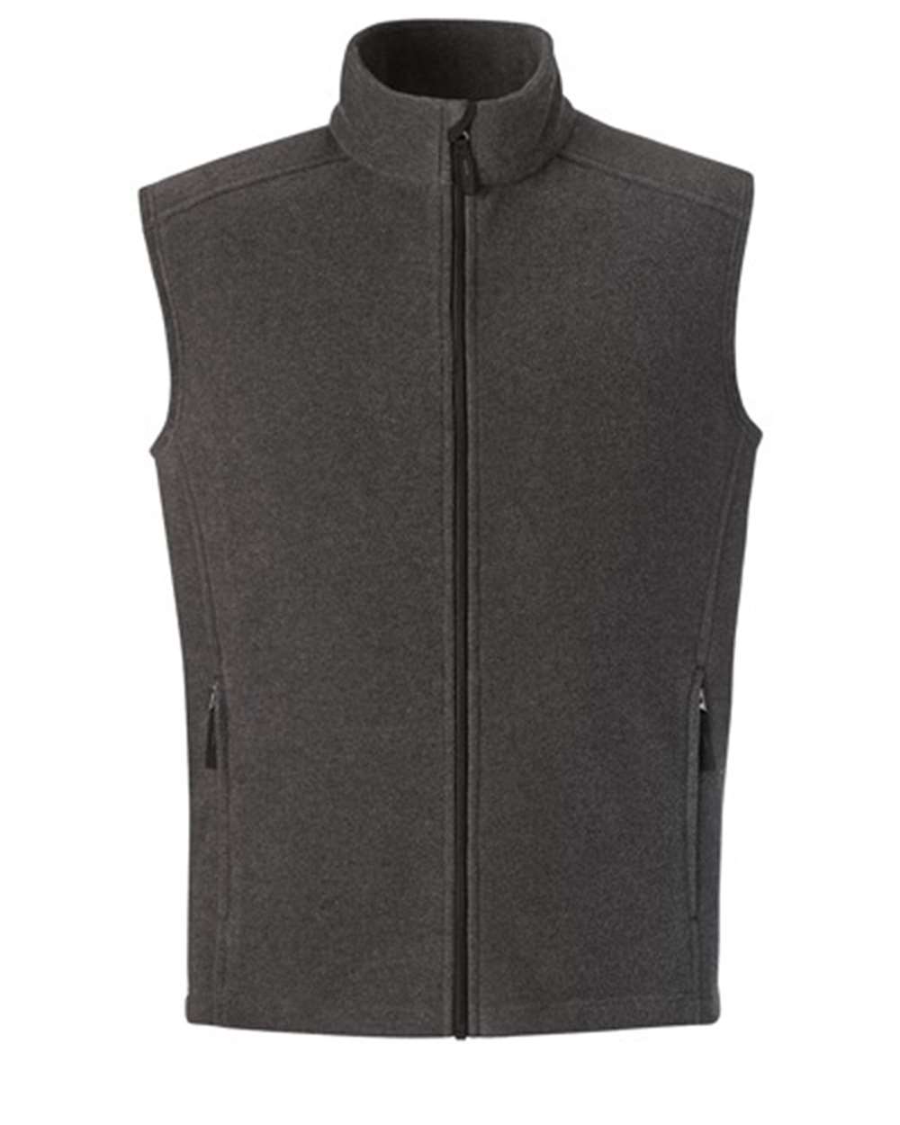 Men's Journey Fleece Vest - Front - B235A7583 - Heather Charcoal