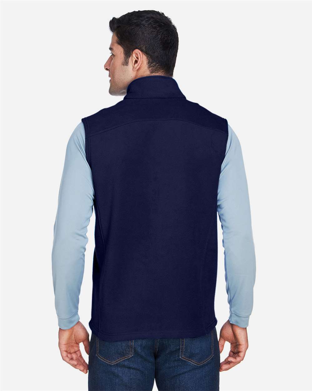 Men's Journey Fleece Vest - OnModelBack - B235A7653 - Classic Navy